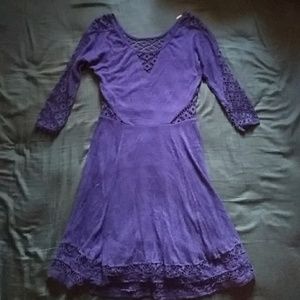 Royal Purple Lacey Dress